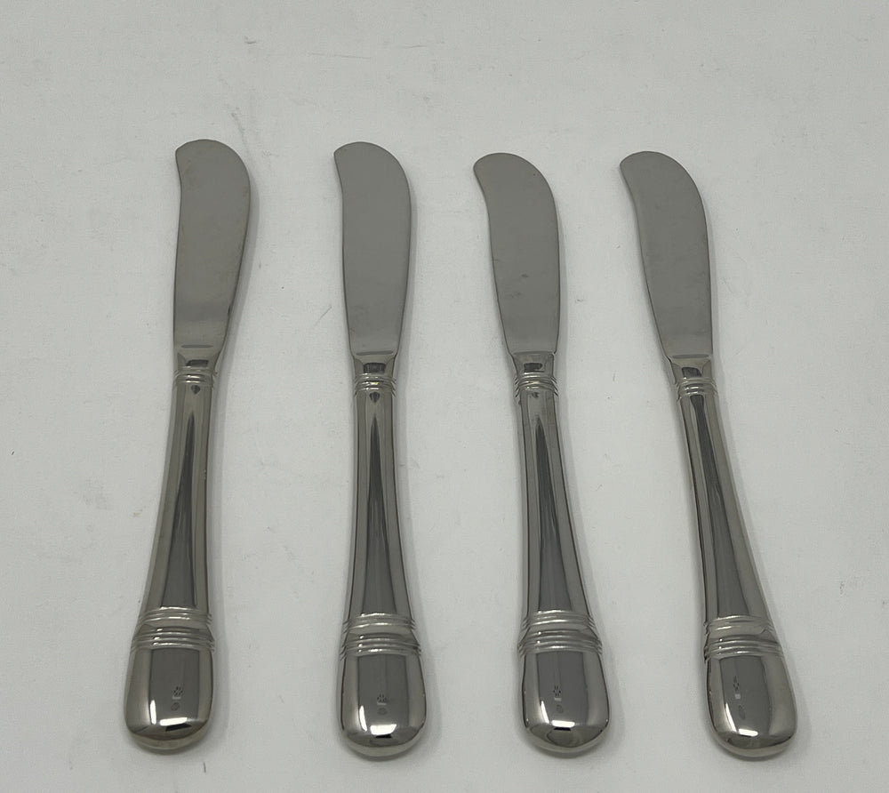 Oneida Astragal Glossy Set of 4 Butter Spreaders 6 1/2