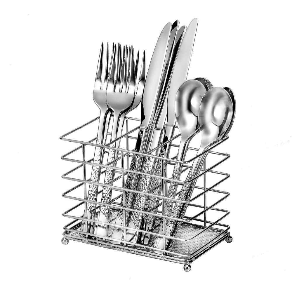 Oneida Impact 12-Piece Casual Flatware Set with Countertop Caddy, Service for 4 | Extra 30% Off Code FF30 | Finest Flatware