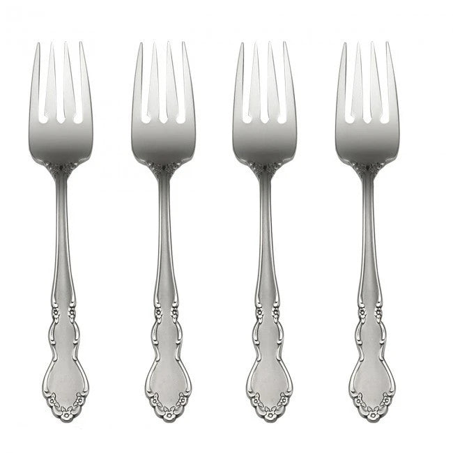 Oneida Satin Dover Set of 4 Salad Forks | Extra 30% Off Code FF30 | Finest Flatware